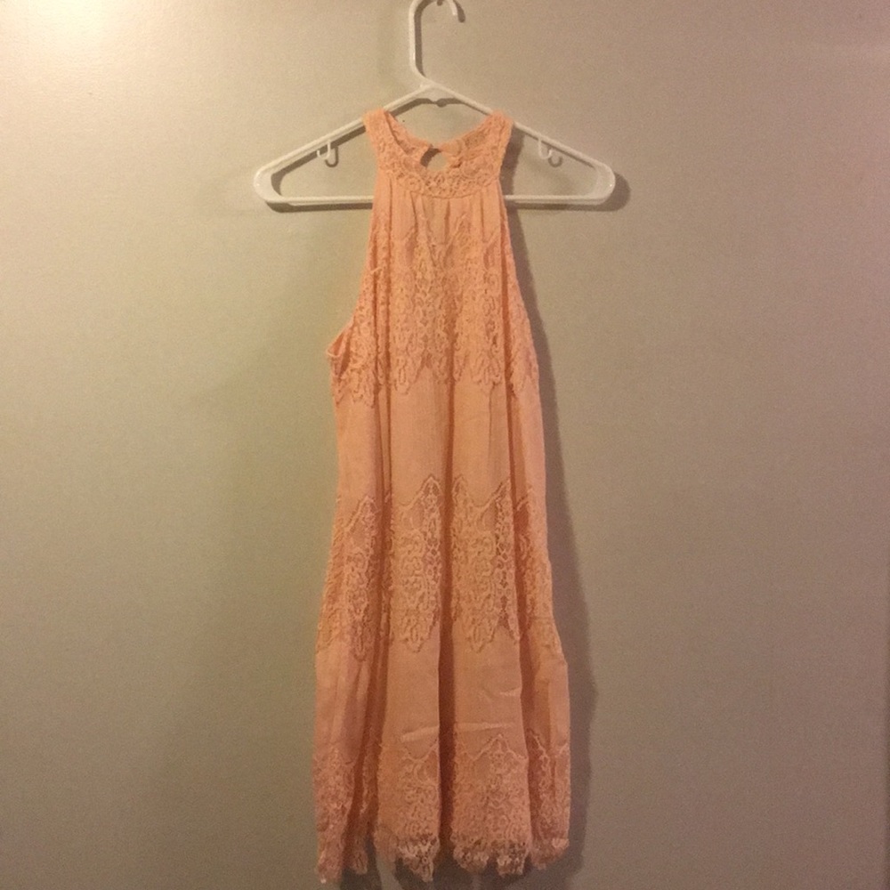 Halter lace dress